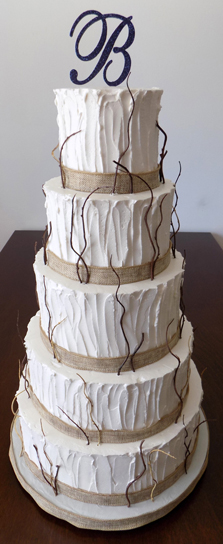 5 Tier rustic themed wedding cakes. Wedding Cakes Windsor PA